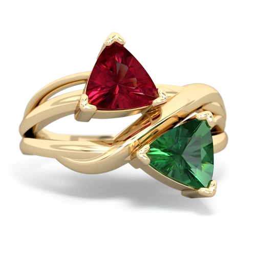 lab ruby-lab emerald filligree ring