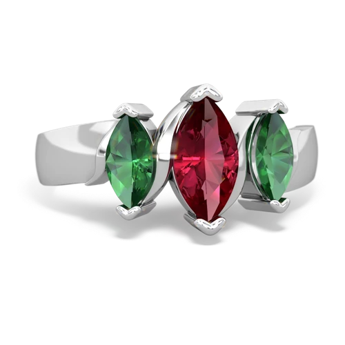 lab ruby-lab emerald keepsake ring