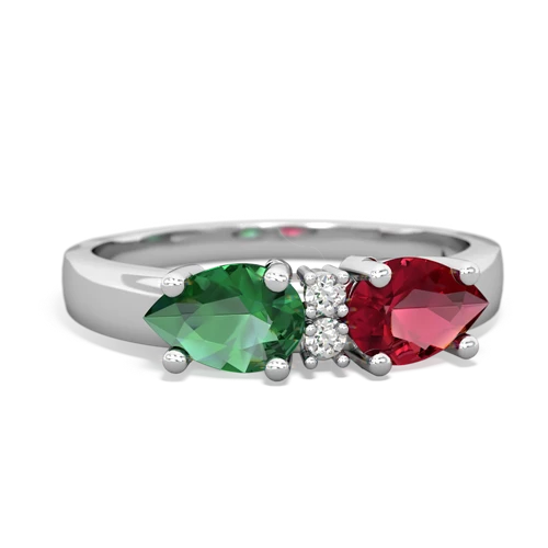 lab ruby-lab emerald timeless ring