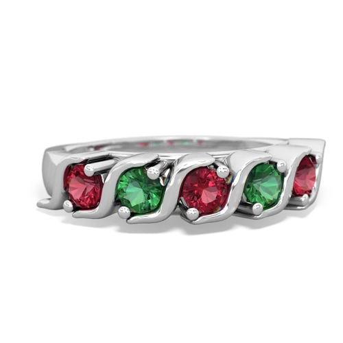 Lab Ruby Anniversary Band Lab Created Ruby ring Ring