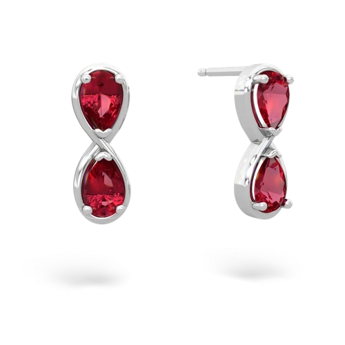 lab ruby-lab ruby infinity earrings