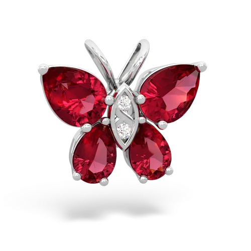 lab ruby-lab ruby butterfly pendant