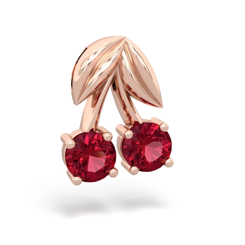 lab ruby-lab ruby cherries pendant