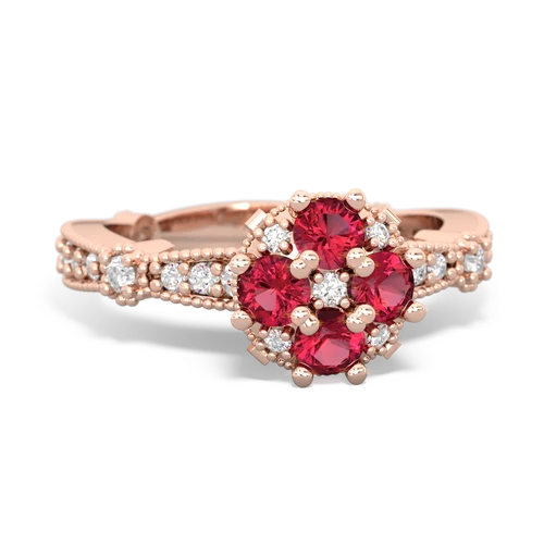 lab ruby-lab ruby art deco engagement ring