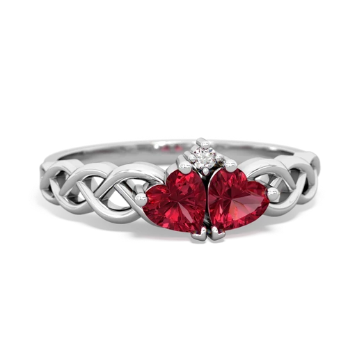 lab ruby-lab ruby celtic braid ring