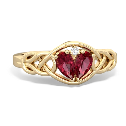 lab ruby-lab ruby celtic knot ring