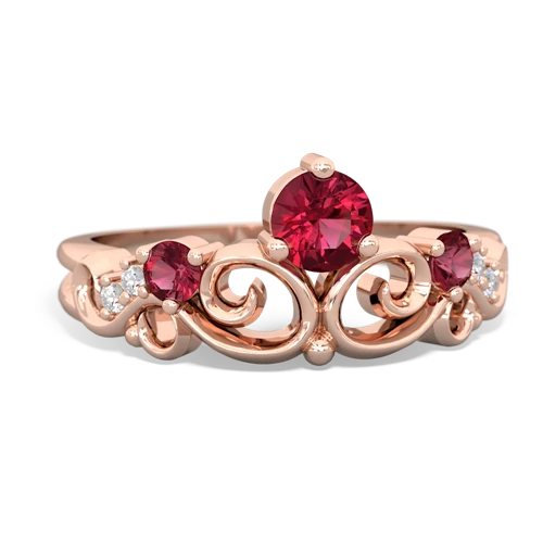 lab ruby-lab ruby crown keepsake ring