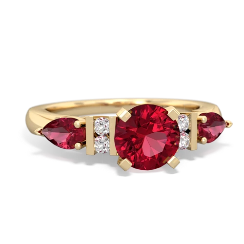 garnet-citrine engagement ring