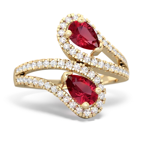 lab ruby-lab ruby pave swirls ring