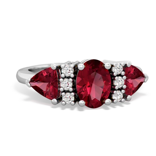 garnet-tanzanite timeless ring