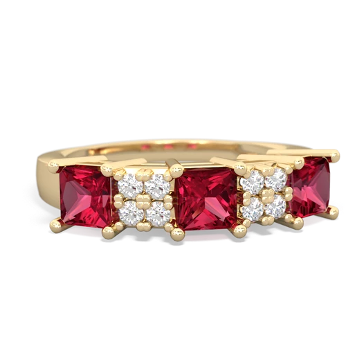 ruby-peridot timeless ring