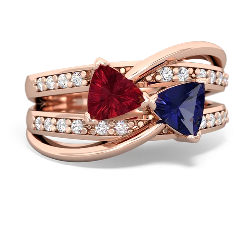 lab ruby-lab sapphire couture ring