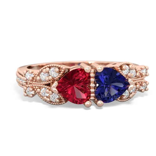 lab ruby-lab sapphire keepsake butterfly ring