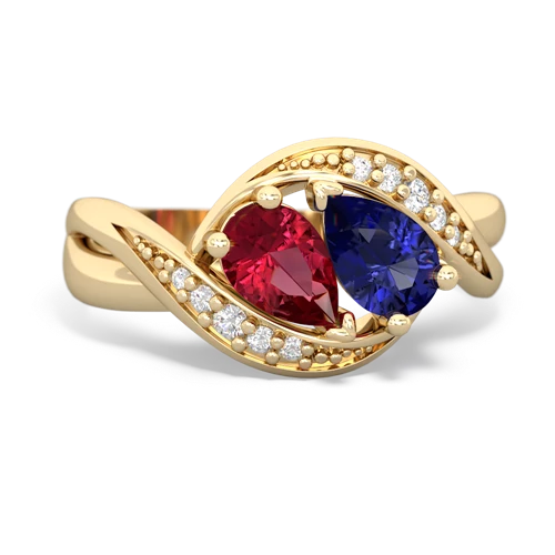 lab ruby-lab sapphire keepsake curls ring