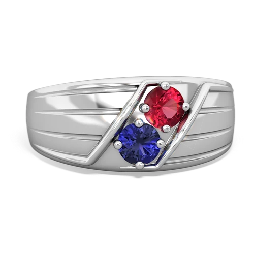 lab ruby-lab sapphire mens ring