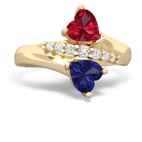 lab ruby-lab sapphire modern ring