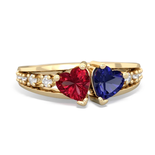 lab ruby-lab sapphire modern ring