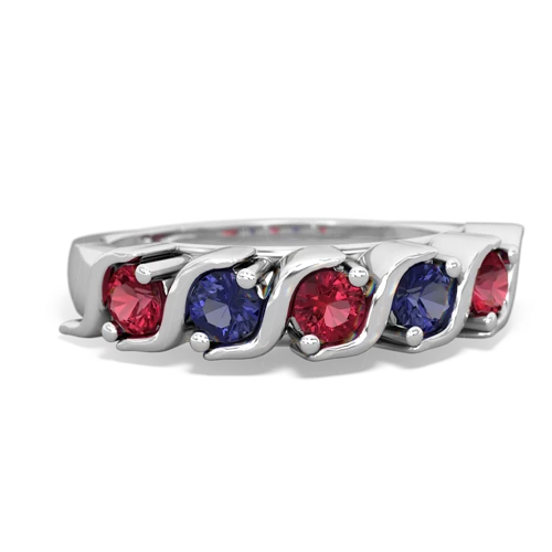 lab ruby-lab sapphire timeless ring