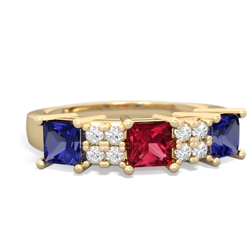 lab ruby-lab sapphire timeless ring