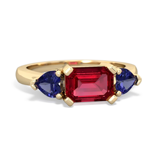 lab ruby-lab sapphire timeless ring