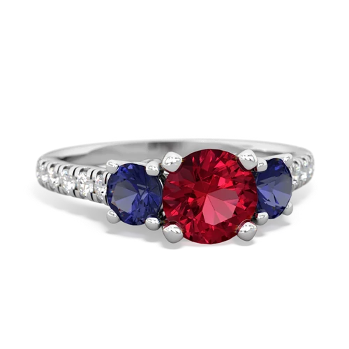 lab ruby-lab sapphire trellis pave ring