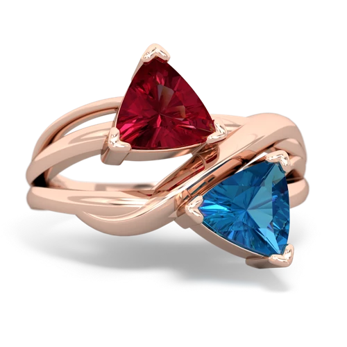 lab ruby-london topaz filligree ring