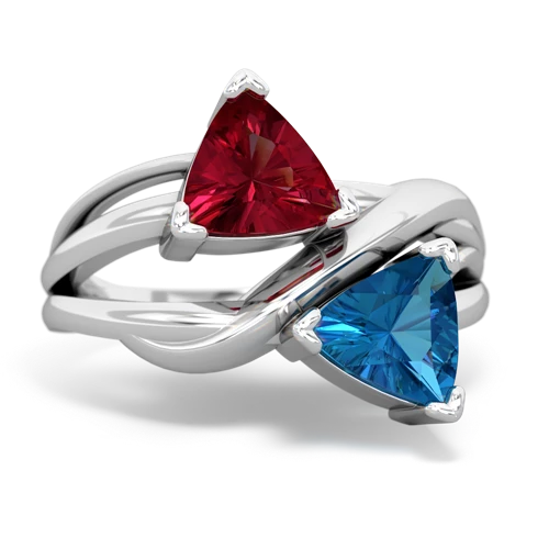 lab ruby-london topaz filligree ring