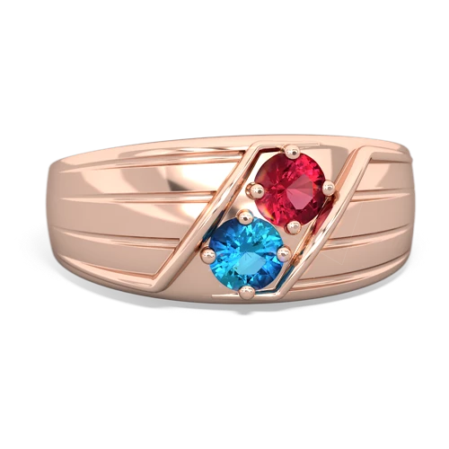 lab ruby-london topaz mens ring