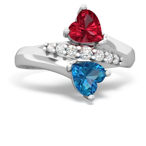 lab ruby-london topaz modern ring