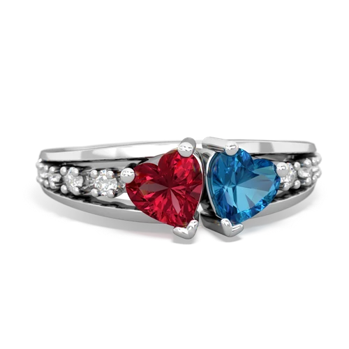 lab ruby-london topaz modern ring