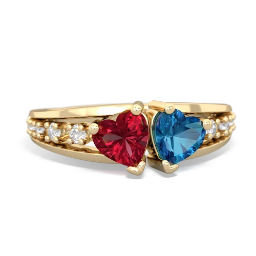 lab ruby-london topaz modern ring