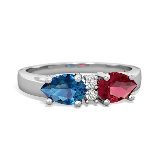 lab ruby-london topaz timeless ring