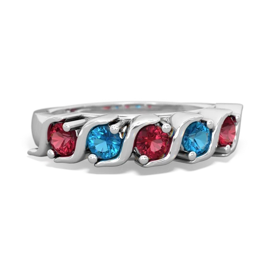 lab ruby-london topaz timeless ring