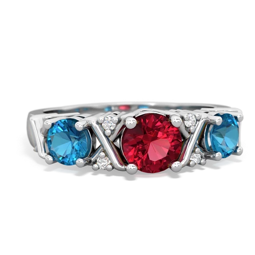 lab ruby-london topaz timeless ring