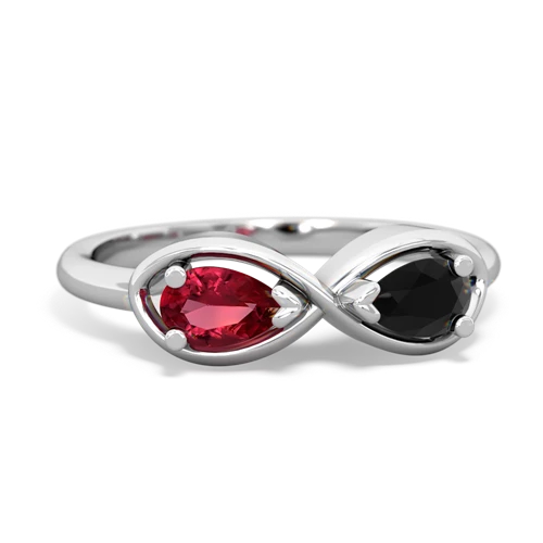 lab ruby-onyx infinity ring