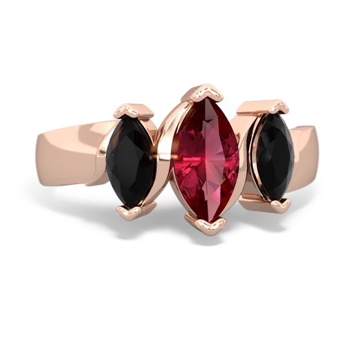 lab ruby-onyx keepsake ring