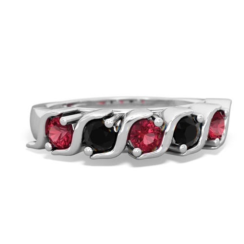 Lab Ruby Anniversary Band Lab Created Ruby ring Ring