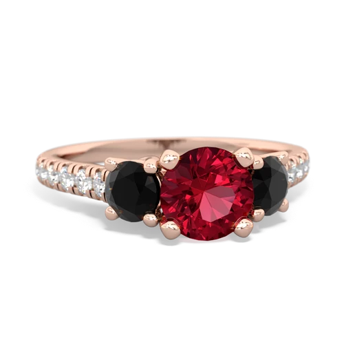 lab ruby-onyx trellis pave ring