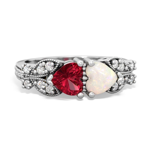 lab ruby-opal keepsake butterfly ring