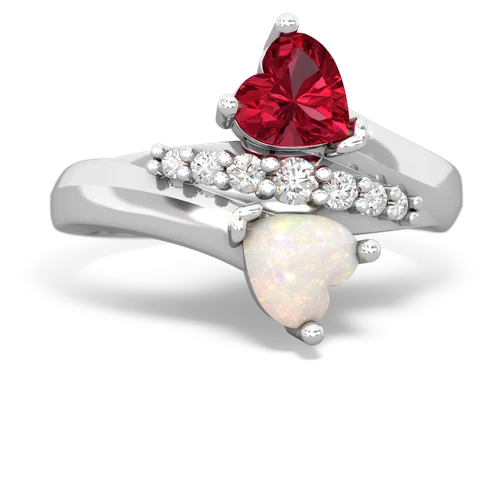 lab ruby-opal modern ring