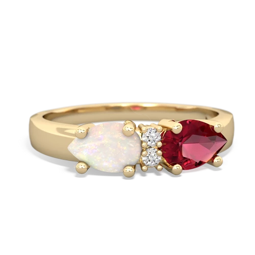 lab ruby-opal timeless ring