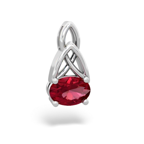 lab ruby filligree pendant