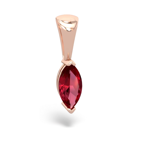 lab ruby marquise pendant