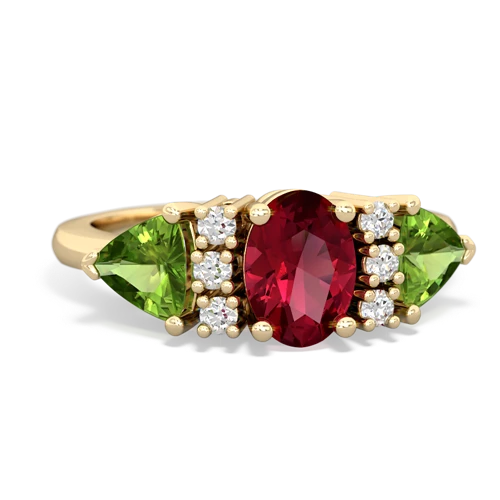 lab ruby-peridot timeless ring