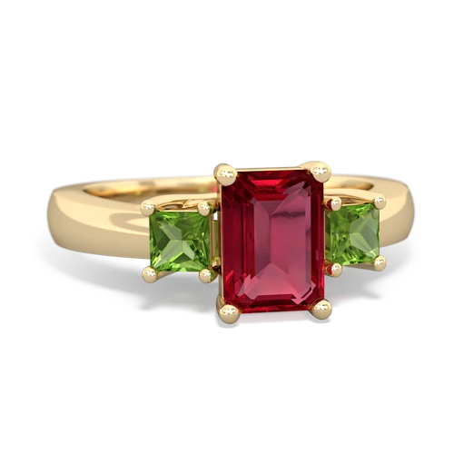 lab ruby-peridot timeless ring