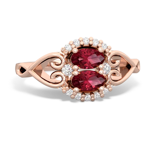 lab ruby antique keepsake ring