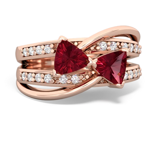 Lab Ruby Bowtie Lab Created Ruby ring Ring