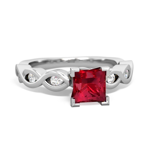 Lab Ruby Infinity Engagement Lab Created Ruby ring Ring