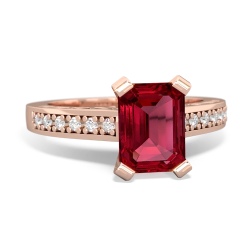Lab Ruby Art Deco Lab Created Ruby ring Ring