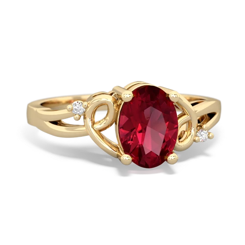 lab ruby filligree ring